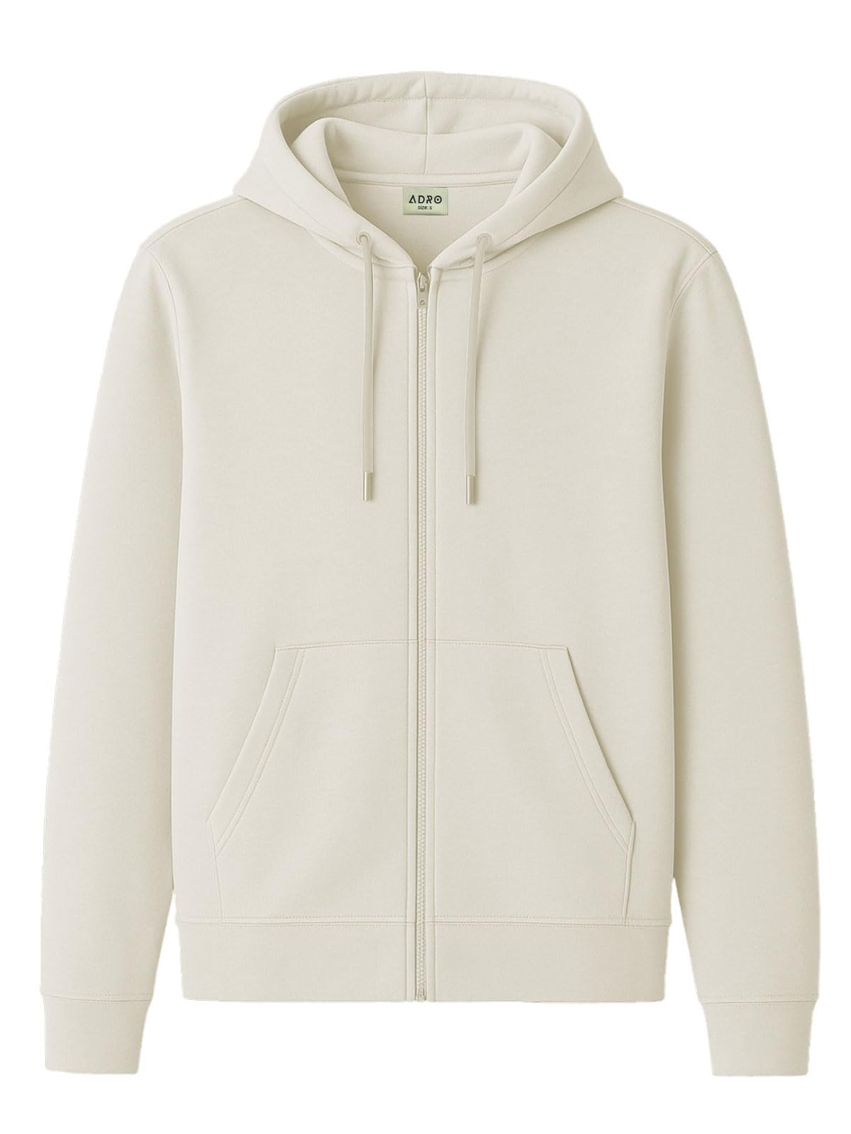 ADRO Mens Cotton Solid Zipper Hoodie Sweatshirts-picture-24