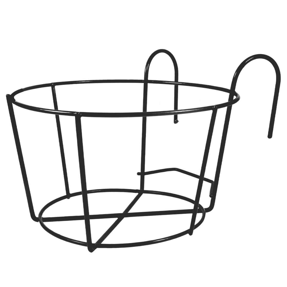 FOMIYES Soporte Colgante de Hierro Diseño Hueco Creativo 2piezas para Macetas Estable y Protector para Suelos, Adecuado para Jardín y Balcón