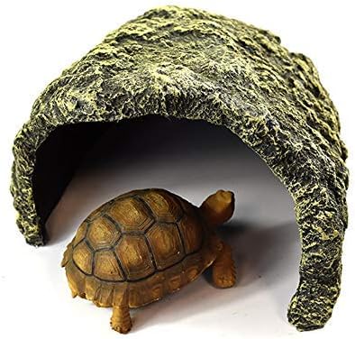 OMEM Reptile Evasion Hole Increase Height Hole Resin Process Simulation Rock Large Reptile Evasion House Aquarium Turtle Fish Tank…