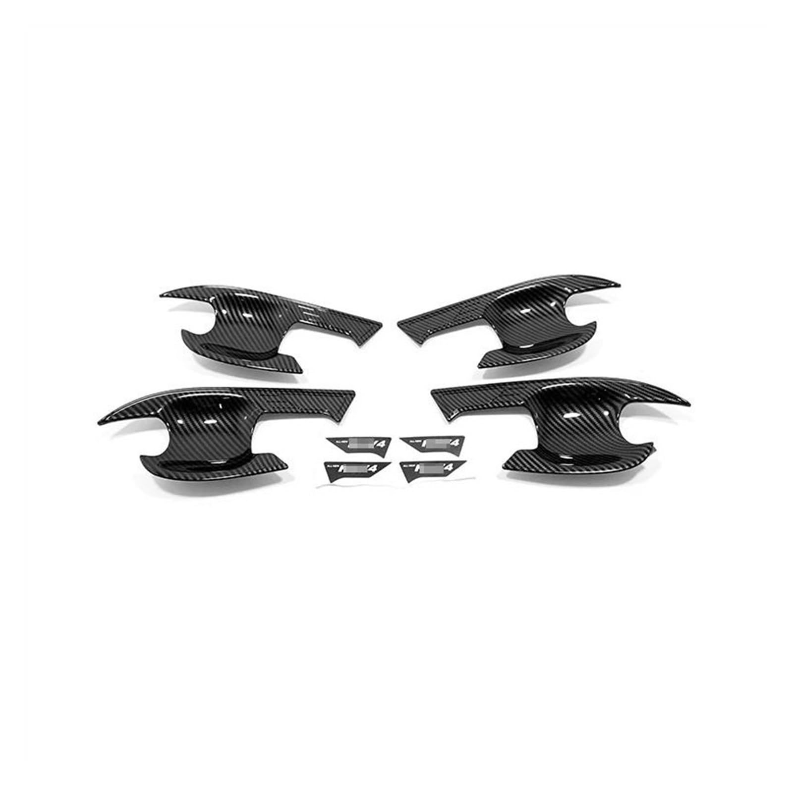 Kjhopy Carbon 2 Carbon Fiber Chrome Car Door Handle Bowl Cover For Toyota Rav4 Xa50 2019-2022 Accessories Sticker Exterior Door Handle(Carbon 2)