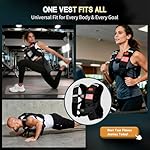 Weighted Vest Woman & Men,8lb/12lb/16lb/20lb/30lb/40lb Plus Size Weighted Vest With Phone Pockets & Reflective Strips for Walking, Running, Hiking,Rucking, Workout, Strength Training - Image 5