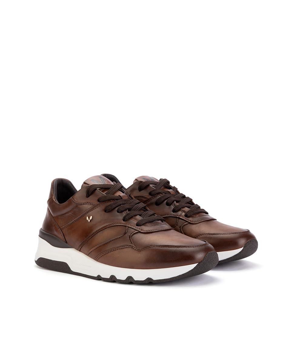 MARTINELLI Newport Deportivos Hombre | en Cuero | Cierre de Cordones | Talla EU 39-46