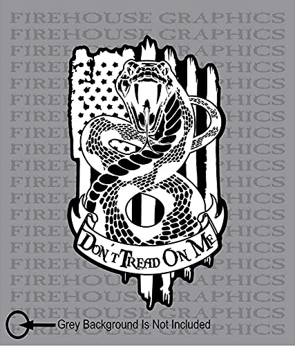 Image of Don't Tread On Me American Flag Rattlesnake Gadsden Decal (8 inch)