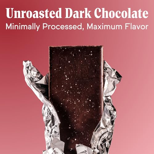Raaka Pink Sea Salt Organic Dark Chocolate - 71% Cacao - Gourmet Dark Chocolate Gift Box - Organic, Vegan, Gluten Free, Kosher | 1.8oz Bars, 3-Pack - Thumbnail 5