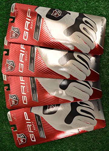 green keeper 4 Wilson Staff Grip Soft Golf Gloves - Left Hand - Extra-Large