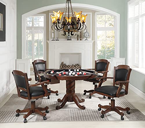 Coaster Home Furnishings 100871 Turk 3-In-1 Round Pedestal Game Table Tobacco thumb #8