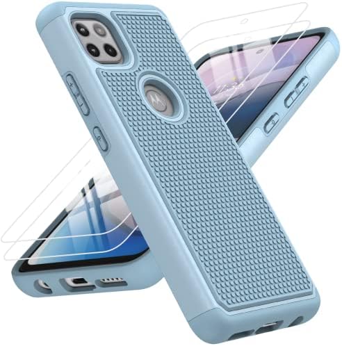 Amazon Com For Motorola One 5g Ace One 5g Uw Ace Case Dual Layer Protective Heavy Duty Cell Phone Cover Shockproof Rugged With Non Slip Textured Back Military Protection Bumper Tough