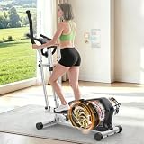 Ellittica da Casa, Ellittica Professionale con 16 Livelli di resistenza, Sensore di pulsazioni,Monitor LCD, Attrezzi Palestra Casa Magnetica con Bluetooth e App, Ellittiche per fitness e sport