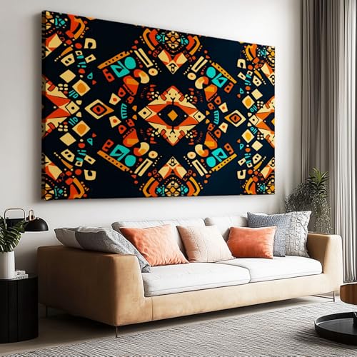 Cuadro tribal vintage impermeable ideal para decorar tu salón o dormitorio