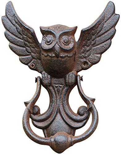Door Handle Removable Flying Owl Shape Door Handle Home Door Cast Iron Pull Handle Vintage Courtyard Door Knock Door Handle