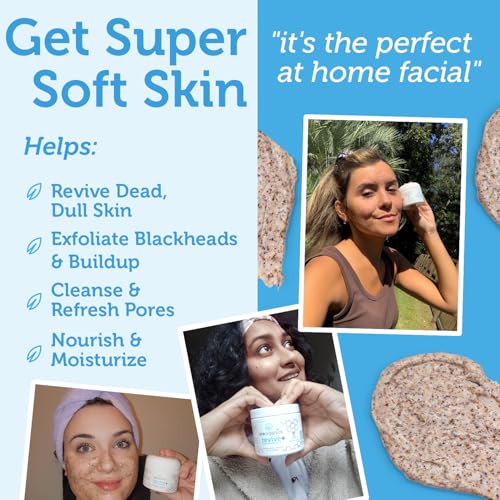 Era Organics Manuka Honey Exfoliating Face Scrub – Gentle Microdermabrasion Face Exfoliator to Help Smooth, Soften & Balance with Moisturizing Organic Superfoods 2oz