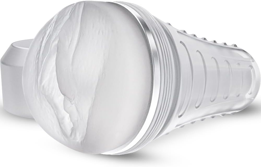 Male Masturbator Realistic Pocket Pussy Vagina Textured with 7.5in Depth Soft and Fleshy Texture,Penis Training Masturbators Sex Machine Toy for Men (Transparent)