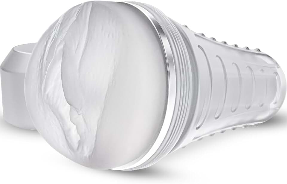Male Masturbator Realistic Pocket Pussy Vagina Textured with 7.5in Depth Soft and Fleshy Texture,Penis Training Masturbators Sex Machine Toy for Men (Transparent)