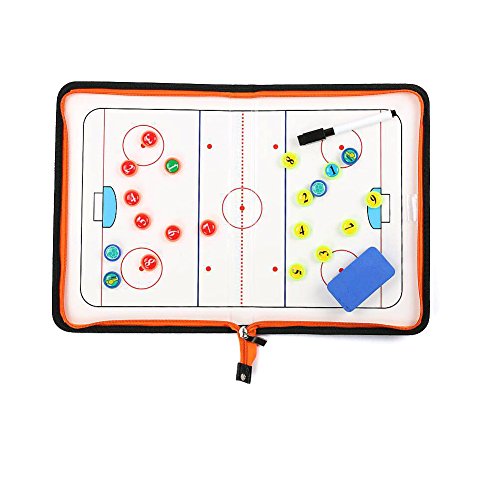 Wrzbest Pro Ice Hockey Coaching Whiteboard - Magnetic Tactics Clipboard