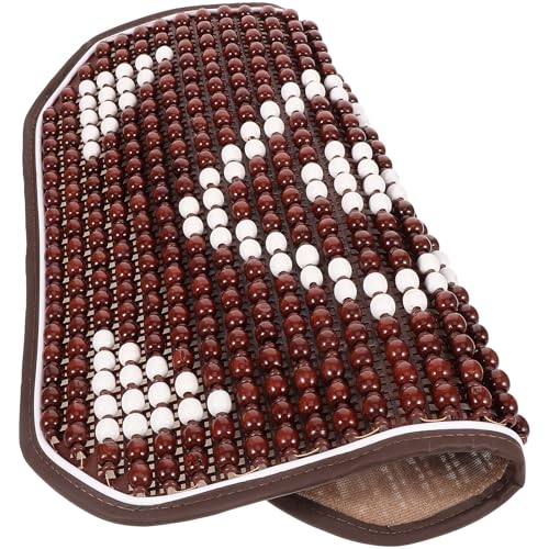 Funda de asiento de coche con bolas de madera antideslizante para evitar el calor al conducir