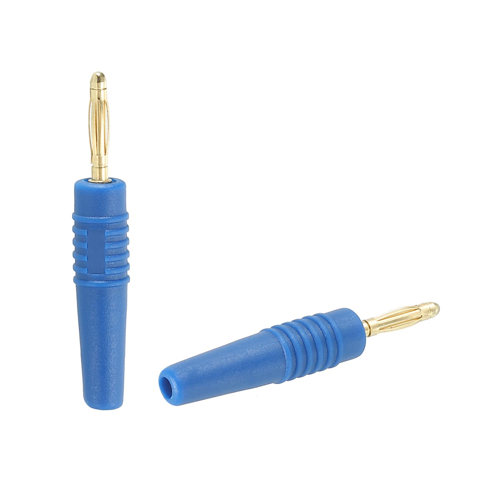 PATIKIL 5 Pack Banana Plugs Connector Solder Type Speaker Banana Plugs 2mm Gold-Plated Copper Blue for Speaker Wires Sound Systems - Image 4