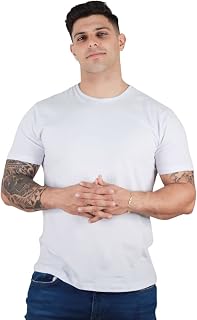 Camisetas Masculinas Slim Fit Básicas Algodão Premium TRV
