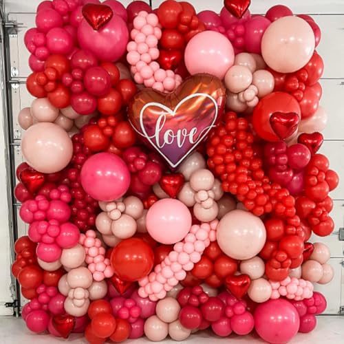 Image of Awenztech 120pcs 5 inch Red Latex Balloons | Baby Shower, Wedding, Birthday Party Decorations