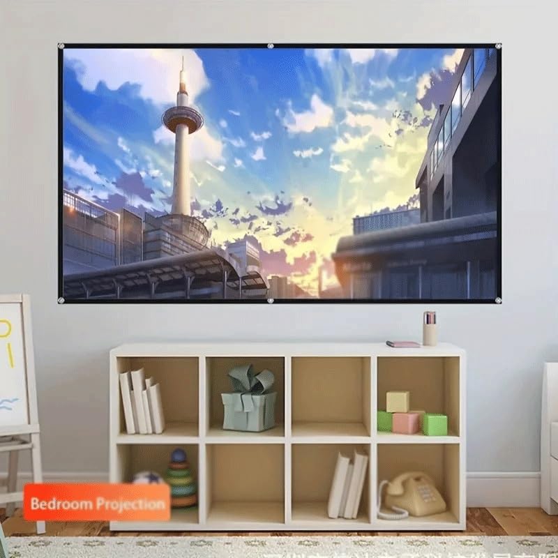 Pantalla de proyección portátil y fácil de limpiar para interiores y exteriores miniatura 3
