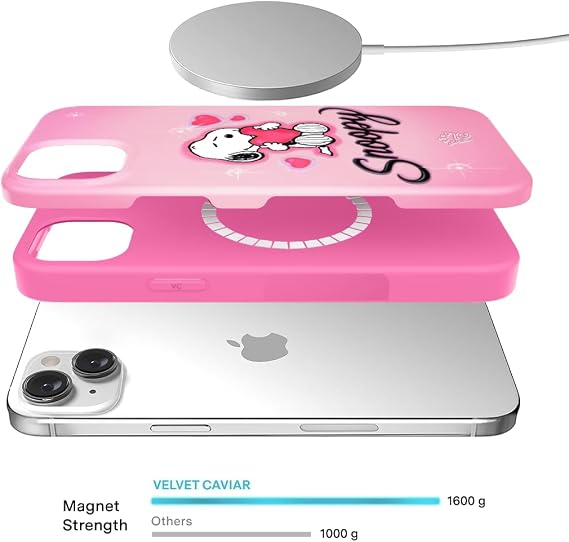 VELVET CAVIAR MagSafe Grip + iPhone 14 Plus Case (Bundle - Snoopy Be Mine)