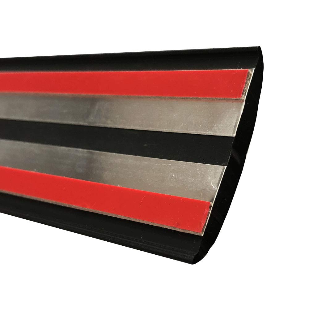 Moldura universal NEGRA (tira 5 m) auto-adhesiva PVC protección paragolpes.