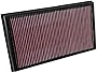 K&N Engine Air Filter: Reusable, Clean Every 75,000 Miles, Washable, Premium, Replacement Car Air Filter: Compatible with 2015-2019 VOLKSWAGEN/AUDI (Arteon, Tiguan II, Passat, RS3, TT RS) , 33-3036