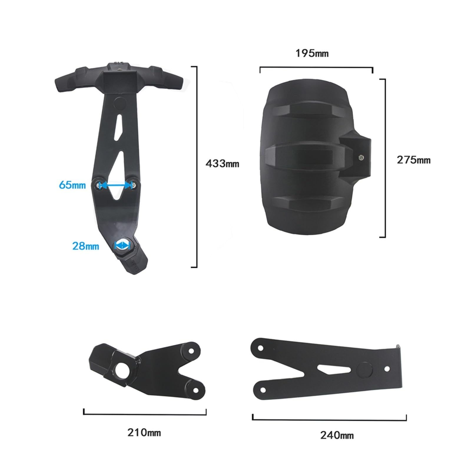 Moto Parafango Per BMW Per F850GS Per F750GS Copertura Parafango Posteriore Hugger Parafango Paraspruzzi Accessori Moto Moto Parafanghi