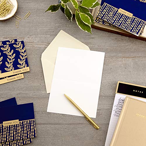 Hallmark Thank You Cards Assortment, Navy and Gold (50 Thank You Notes with Envelopes for Wedding, Bridal Shower, Baby Shower, Business, Graduation),Navy & Gold - Image 2