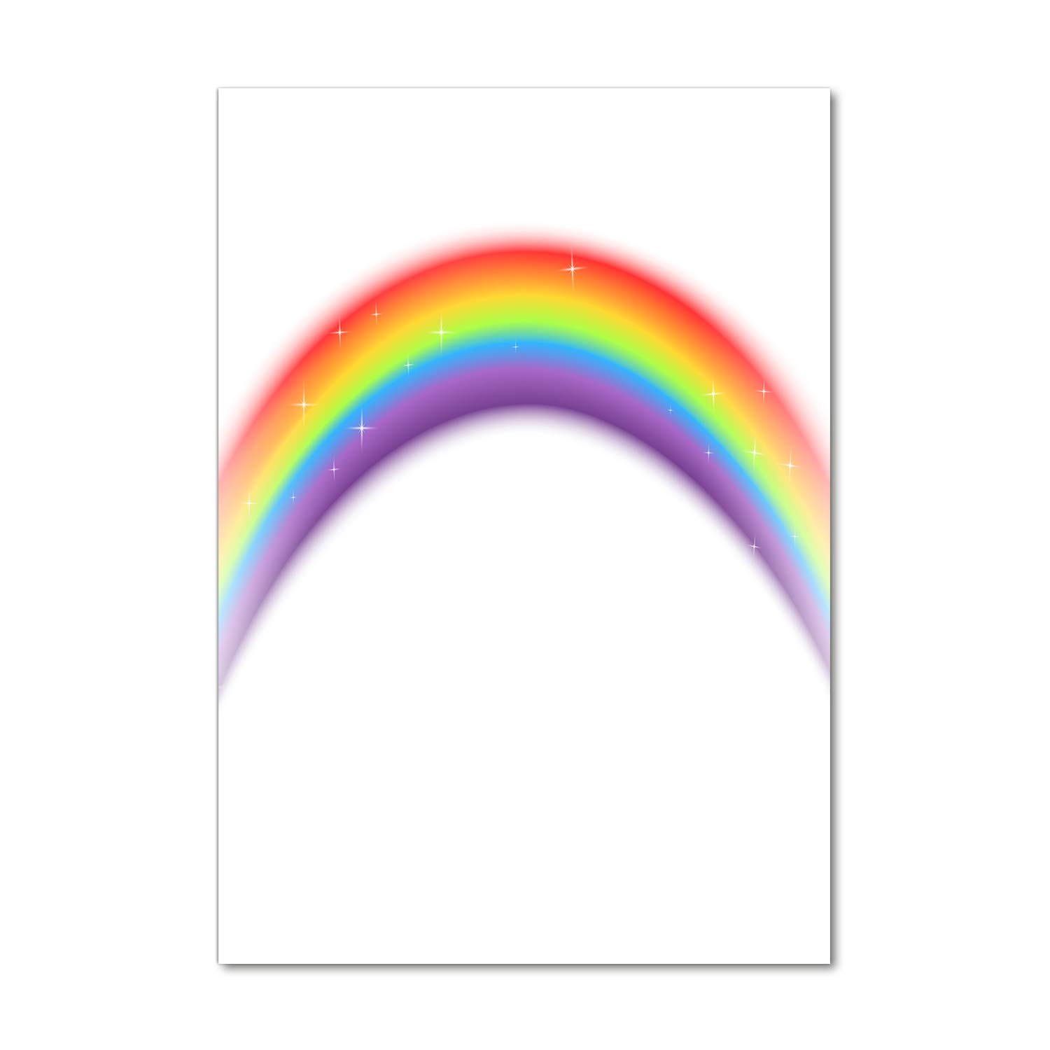 Tableau arc-en-ciel en verre acrylique Tulup déco murale pour pépinière 70x100