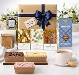Afternoon Tea Hamper Gift Box – Birthday Treat Box with English Tea, Mini Cakes, Flapjacks & Biscuit Sweet Treats – Cakes and Desserts Selection by Hattie’s Gifts