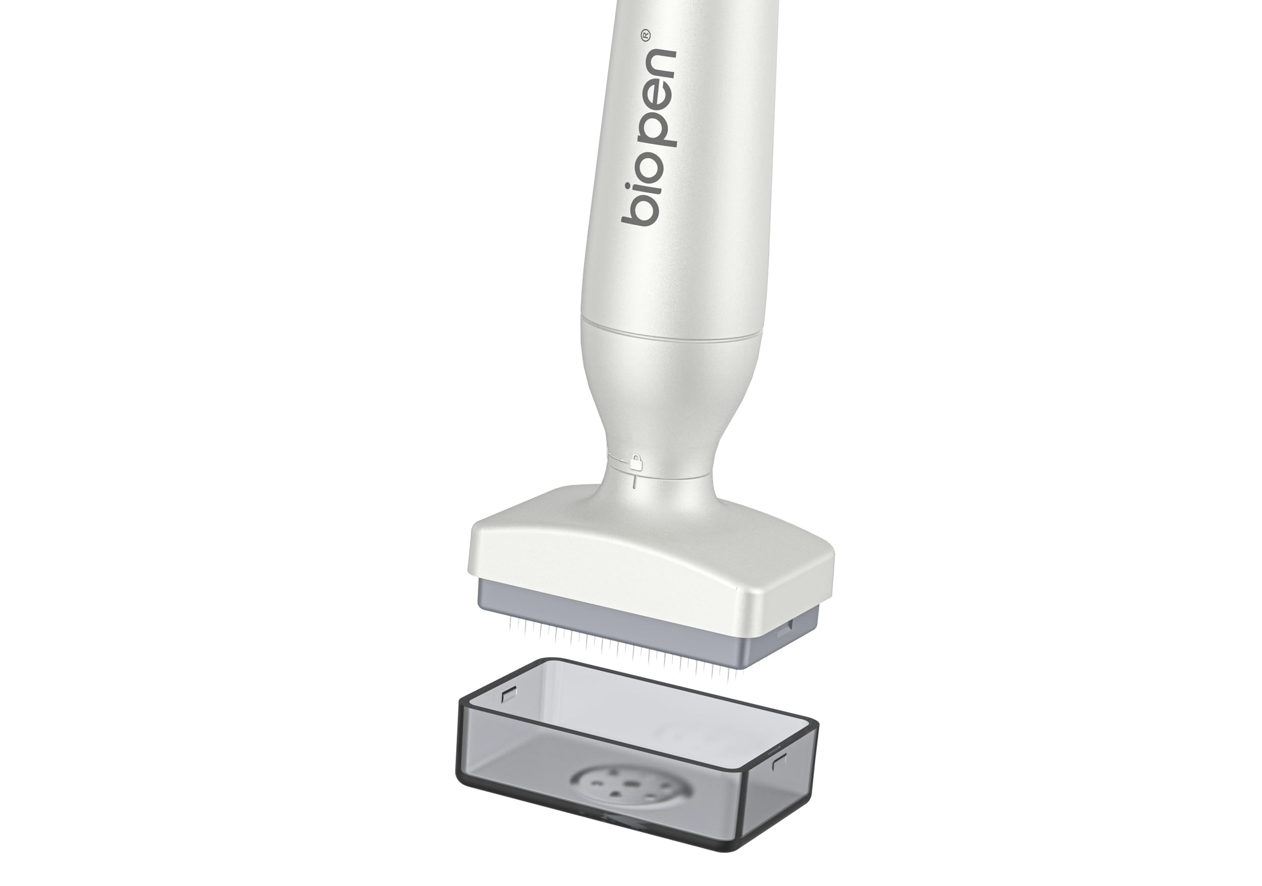 Derma Stamp Outil professionnel réglable en titane 0–3 mm – Croissance des cheveux et de la barbe, soins du visage et du corps – Alternative à un usage domestique pour Derma Roller et stylo – Hommes