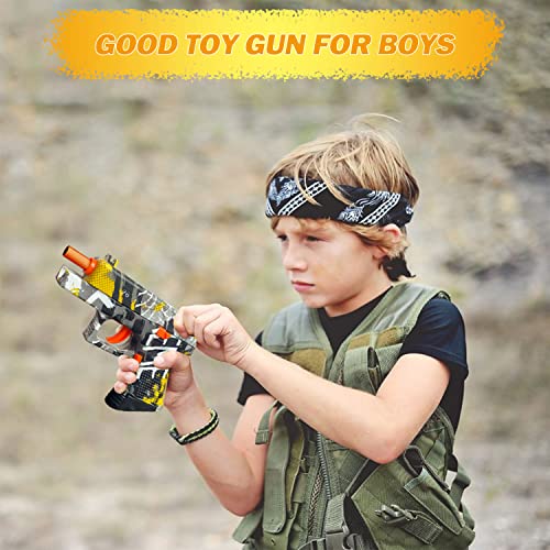 Gel Ball Blaster Water Bead Toy Gun, Cool Splatter Ball Manual Toy Pistol With 5000 Gel Ball And 2 Targets, Outdoor Shooting Game, Best Gifts For Boys And Girls Age 8+ (Yellow) #TOP7