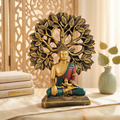 Image of Global Grabbers Buddha Statue Showpiece Idol Home Decor Decoration Items for Living Room and Gifts