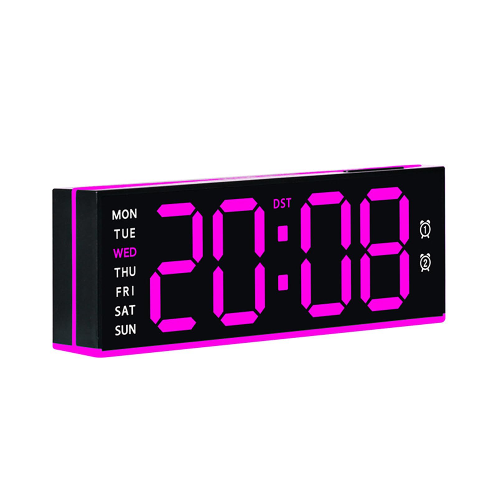 Limtula Alarm Clocks for Bedroom Digital Desk Clock for Bedside Nightstand Digital Alarm Clock with Day of Week Duals Alarms Clocks Bedside with Dimmer