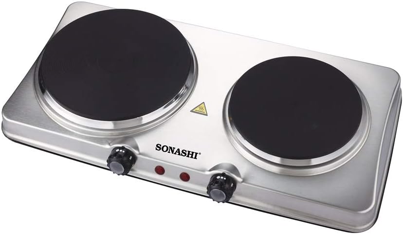 Sonashi Ss Double Electric Hot Plate, Shp-611s