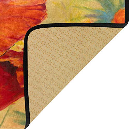 Naanle 28341368P333C370S675 Floral Flower Anti Fatigue Kitchen Floor Mat thumb #4