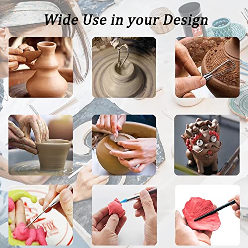 37Pcs Pottery Clay Sculpting Tools Polymer Clay Tools, Wood Carving Tools Pottery Clay Modelling Tools Double-Ended For Sculpture Modelling Clay Polymer Ceramic Embossing With Storage Case #TOP5