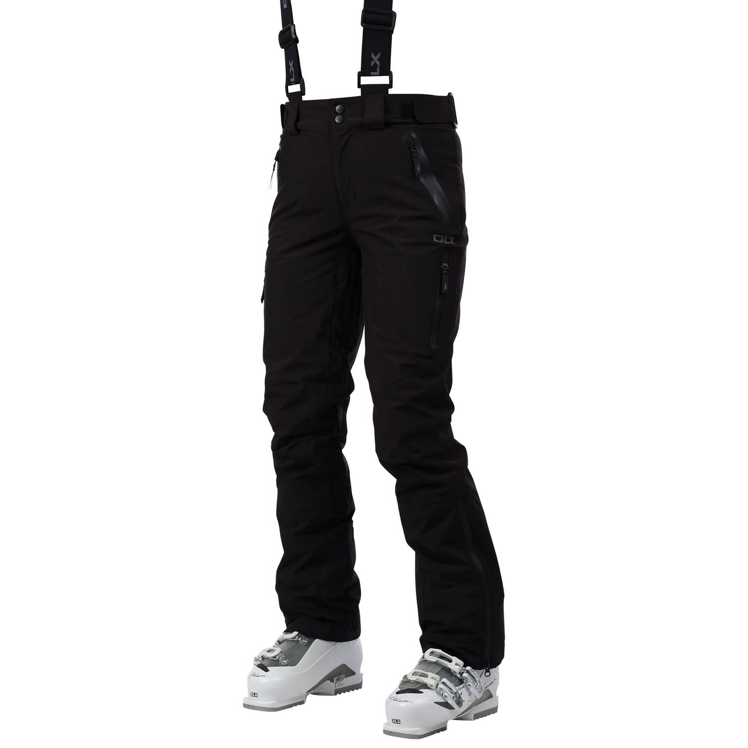 Trespass DLX Womens Ski Trousers Water Repellent Down Touch Salopettes Marisol II Black