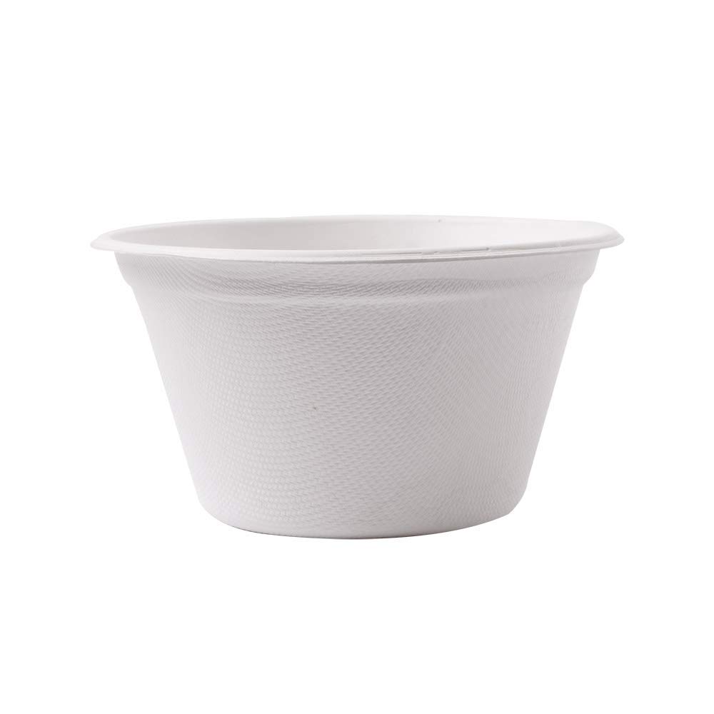 Ciotole Bionic 360 Ml Ø 11,6 x 6,3 cm Bianco Bagassa - 50 Pezzi