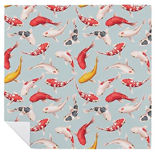 Beautiful Koi Fish Print Dinner Tablecloth Napkins Funny Napkin Cloth Set Washable Everyday Use #TOP5