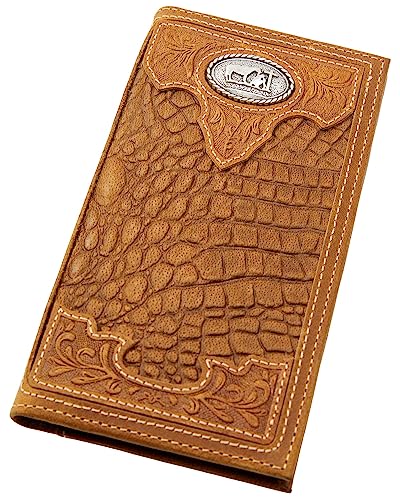 Cody James Men's Crocodile Embossed Rodeo Wallet - CJAFA23WT1 One Size