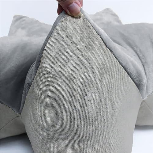 TiborTex Hundebett Tierkissen Grau 60x30 cm Kronenkissen Haustierkissen flauschig weich Kissen Hundekissen Krone waschbar Hundekorb Hundesofa