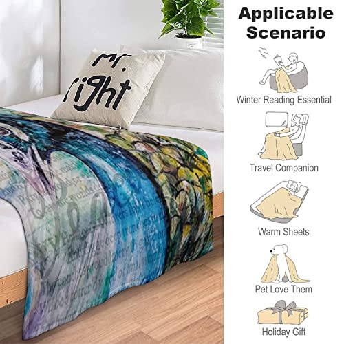 Couverture paon en fourrure rétro 127x152 cm pour lit simple