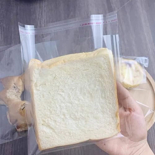 Miniatura 3 de Bolsas de celofán de 4.5 x 6.5 pulgadas, autosellantes para galletas, celofán, resellables, bolsas de plástico de cristal transparente para regalos,