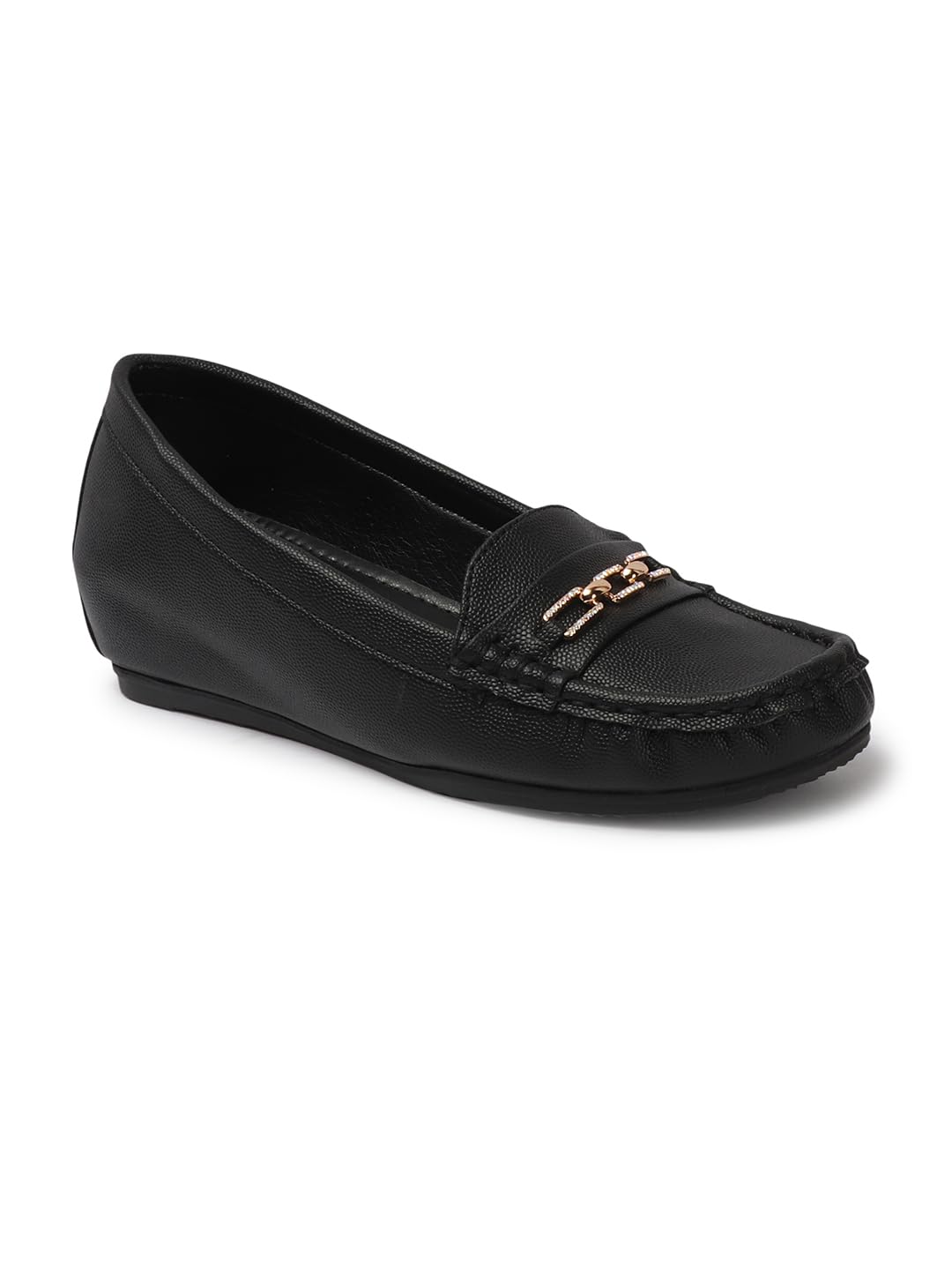 carlton london Women Comfortable and Stylish Flat Square Toe Slip On Fashion Loafer Shoes for Daily,Office, Casual and Formal Use-picture-34
