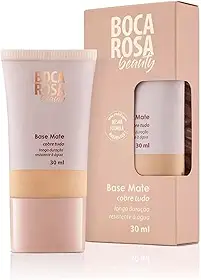 Base Mate Payott Boca Rosa Líquida 30ml, Tom 04 Antonia, Cobertura Completa, Resistente à Água, Acabamento Natural