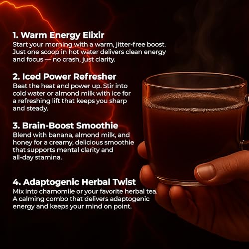 Image of BloomBoost Guarana Powder 1,000mg Per Serv - Lion's Mane, Ashwagandha, Maca,... Natural Caffeine Energizer, Brazilian Herbal Extract, Bulk Superfood, Vegan Friendly, & Non-GMO - 4.2oz (30 Servings)