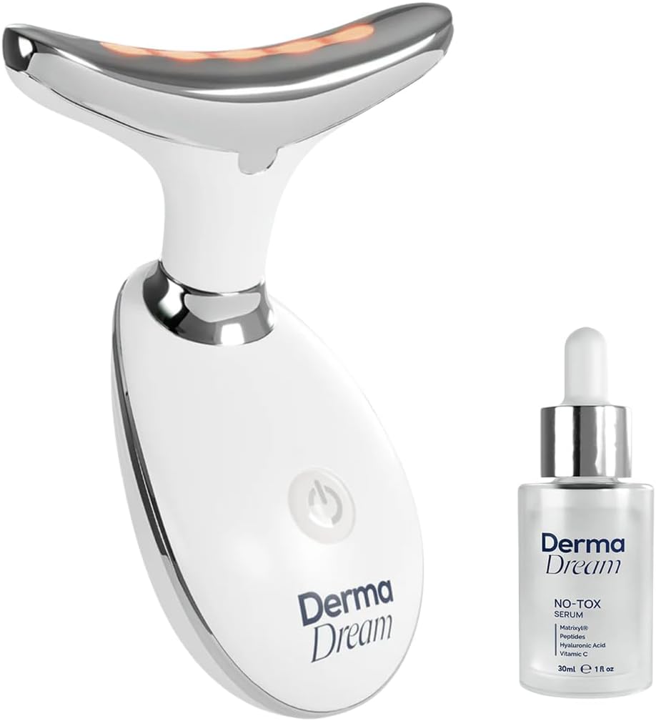 MyDermaDream | MyoGlow + NoTox 30 Day Supply | LED Arm, Neck, and Face Total Body Sculpting Device