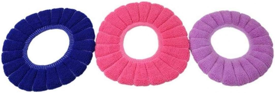 Angoter Toilet Cushion Warmer Washable O-Shaped Flush Pads Toilet Seat Cover Home Bathroom Decoration : Home & Kitchen