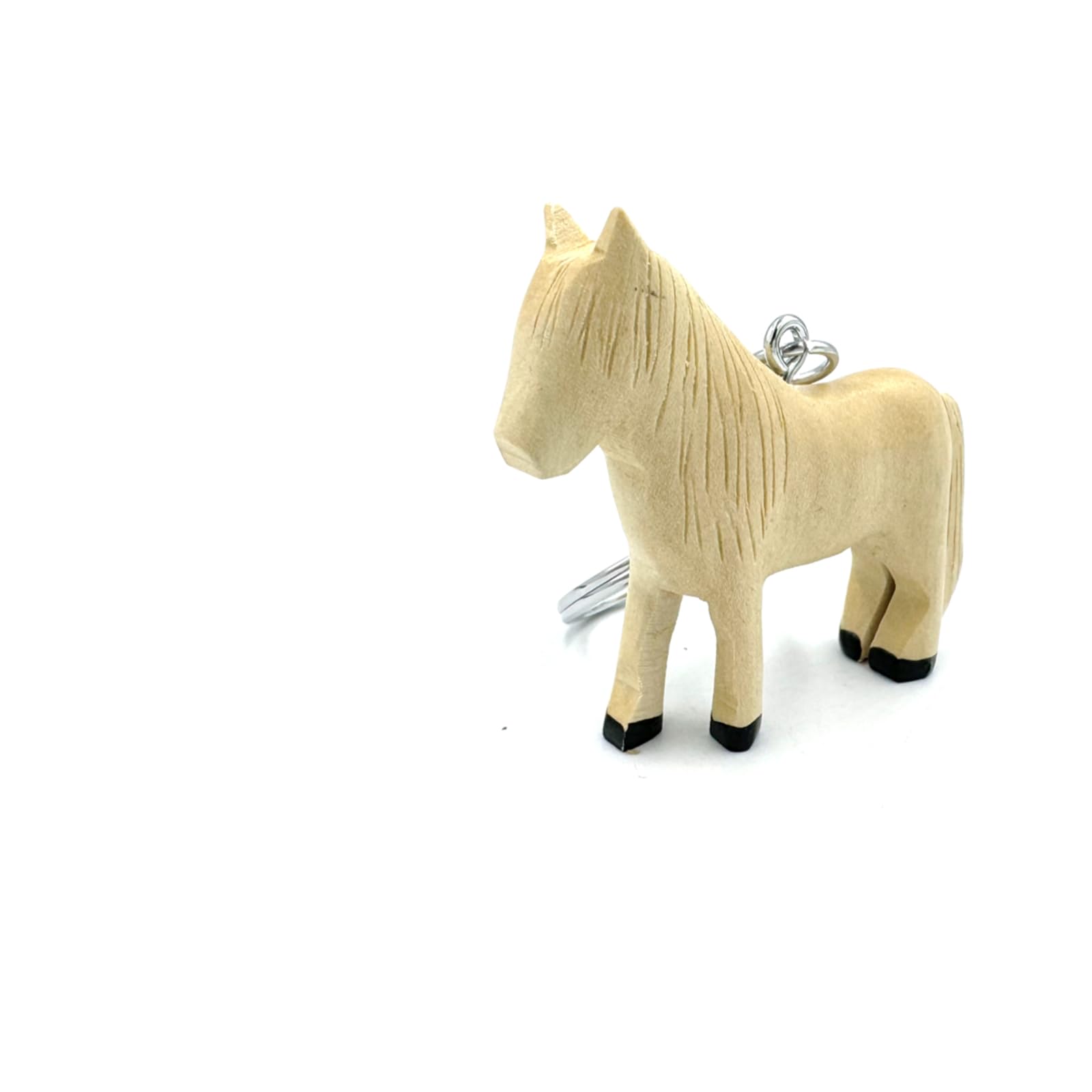 JA Horse Holz Schlüsselanhänger Pferd Pferdchen Pony Reiten handgemacht Geschenk für Pferdeliebhaber, Mädchen und Reiter